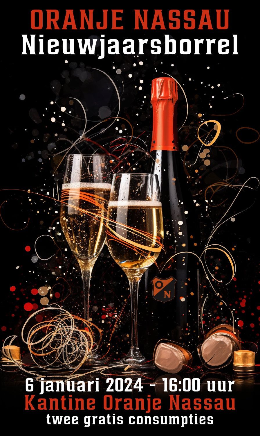 Nieuwjaarsborrel bij Oranje Nassau