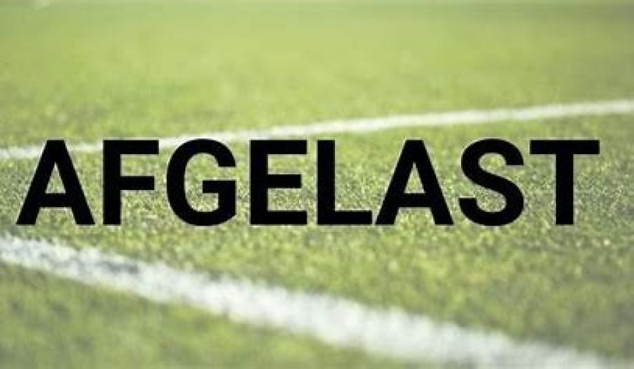 Geen voetbal zaterdag